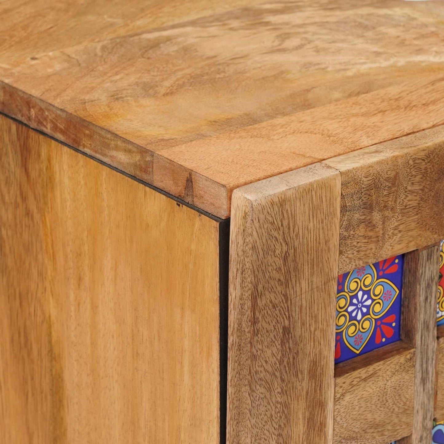 Bathroom Sink Cabinet Natural 62 x 33 x 58 cm Solid Mango Wood