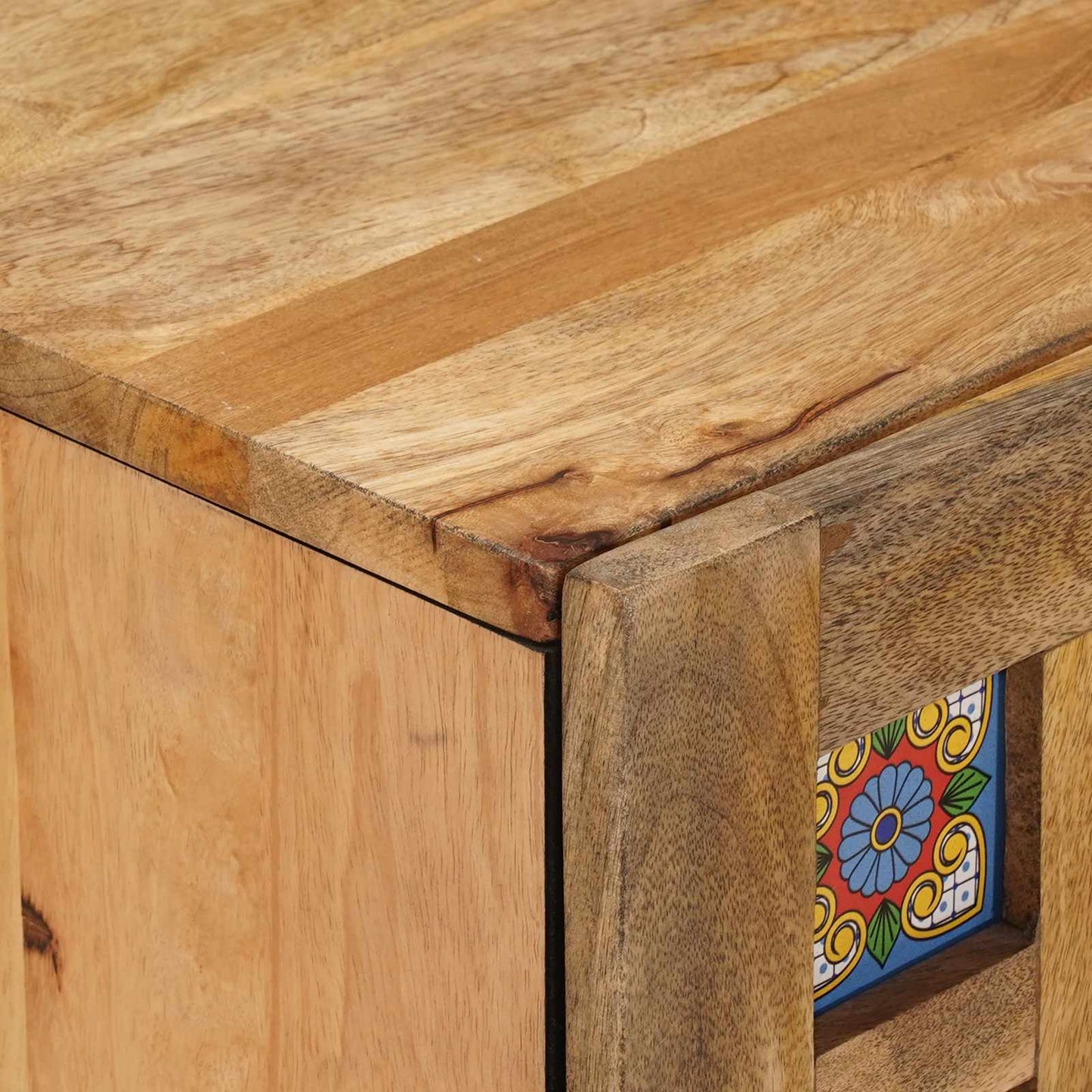 Bathroom Hanging Cabinet with Storage Natural 38 x 33 x 48 cm