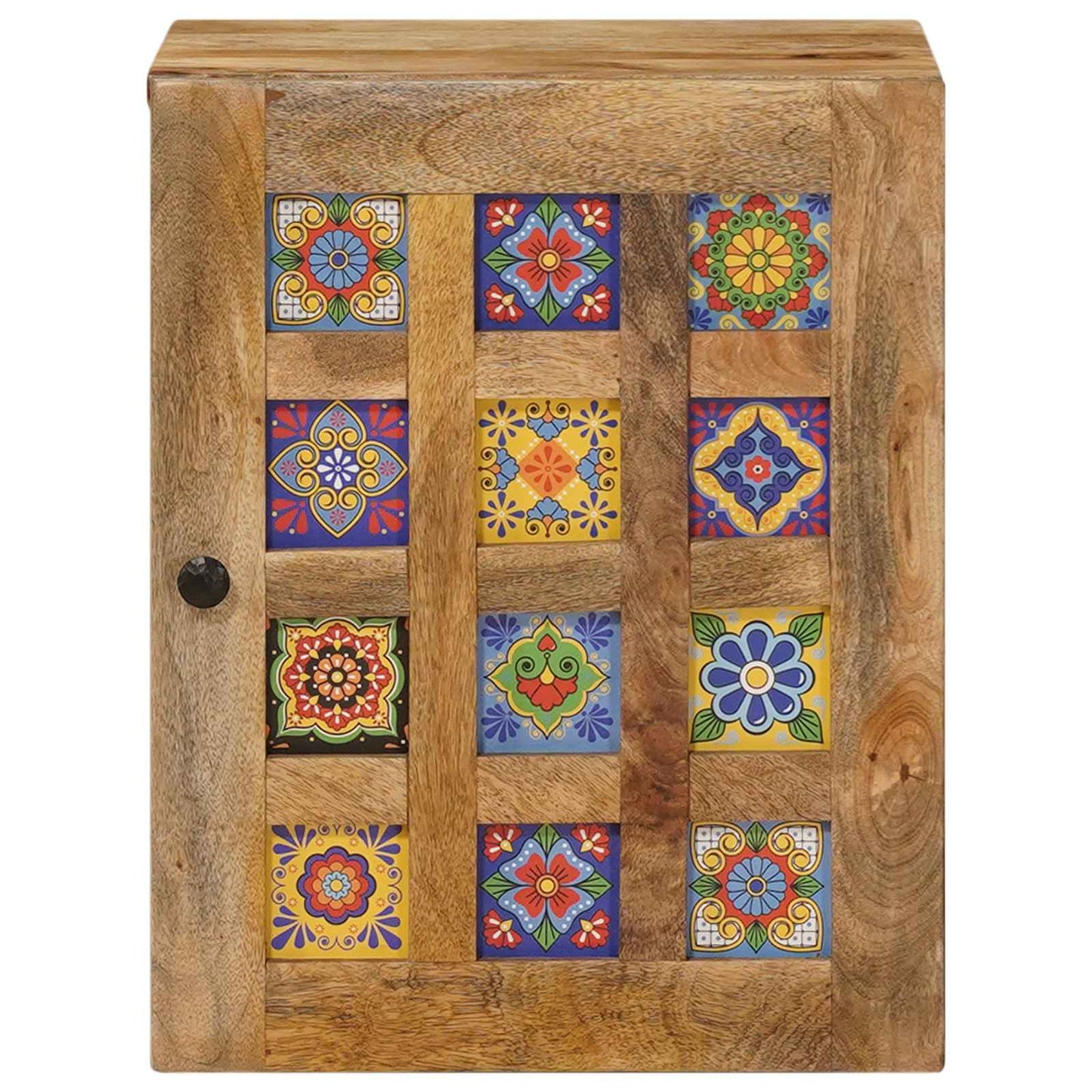 Bathroom Hanging Cabinet with Storage Natural 38 x 33 x 48 cm