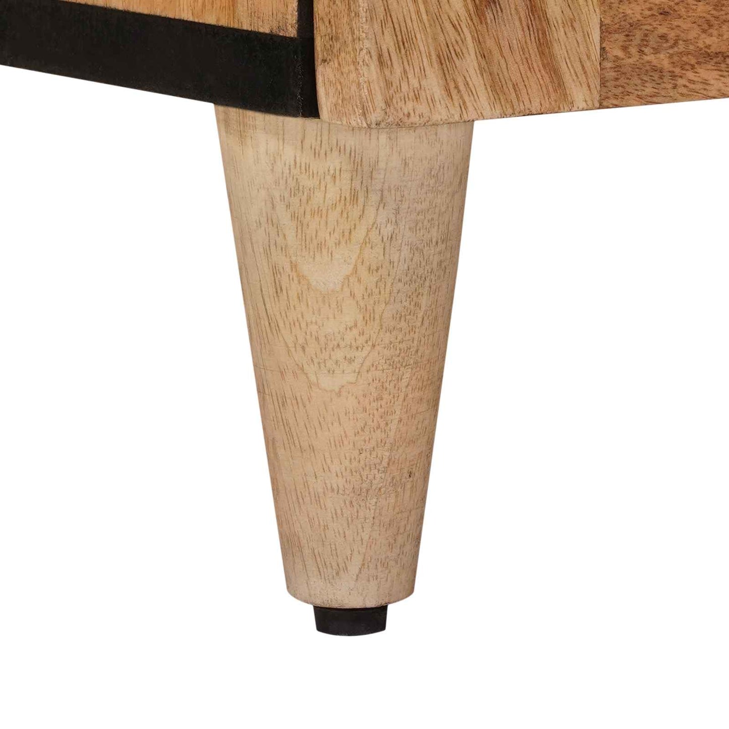 Sideboard with Door Natural 40 x 33.5 x 75 cm Solid Mango Wood