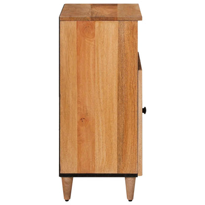 Sideboard with Door Natural 60 x 33.5 x 75 cm Solid Mango Wood