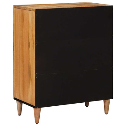 Sideboard with Storage Natural 60 x 33 x 75 cm Solid Mango Wood