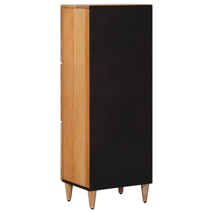 Highboard with Door Natural 40 x 33 x 110 cm Solid Mango Wood