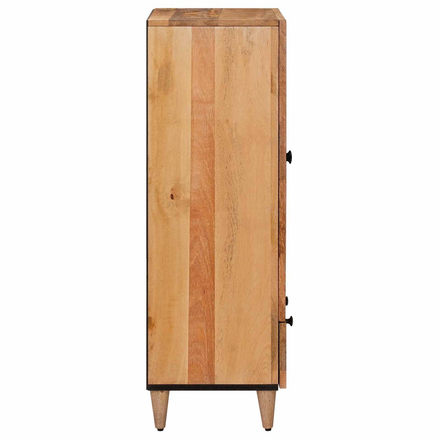 Highboard with Door Natural 60 x 33.5 x 100 cm Solid Mango Wood