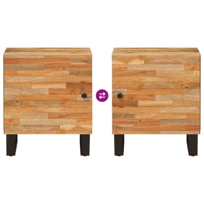 Bedside Cabinet Brown 40 x 33 x 46 cm Solid Mango Wood