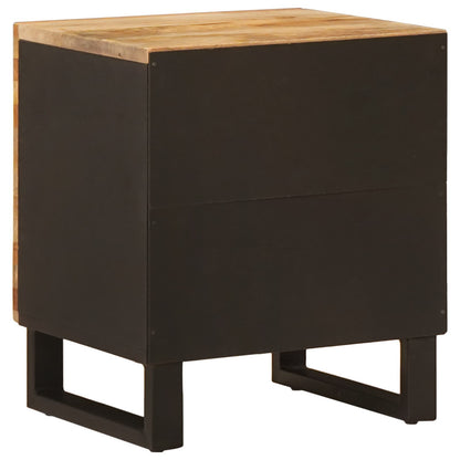 Bedside Cabinet 2 pcs Brown 40 x 33 x 46 cm Solid Mango Wood