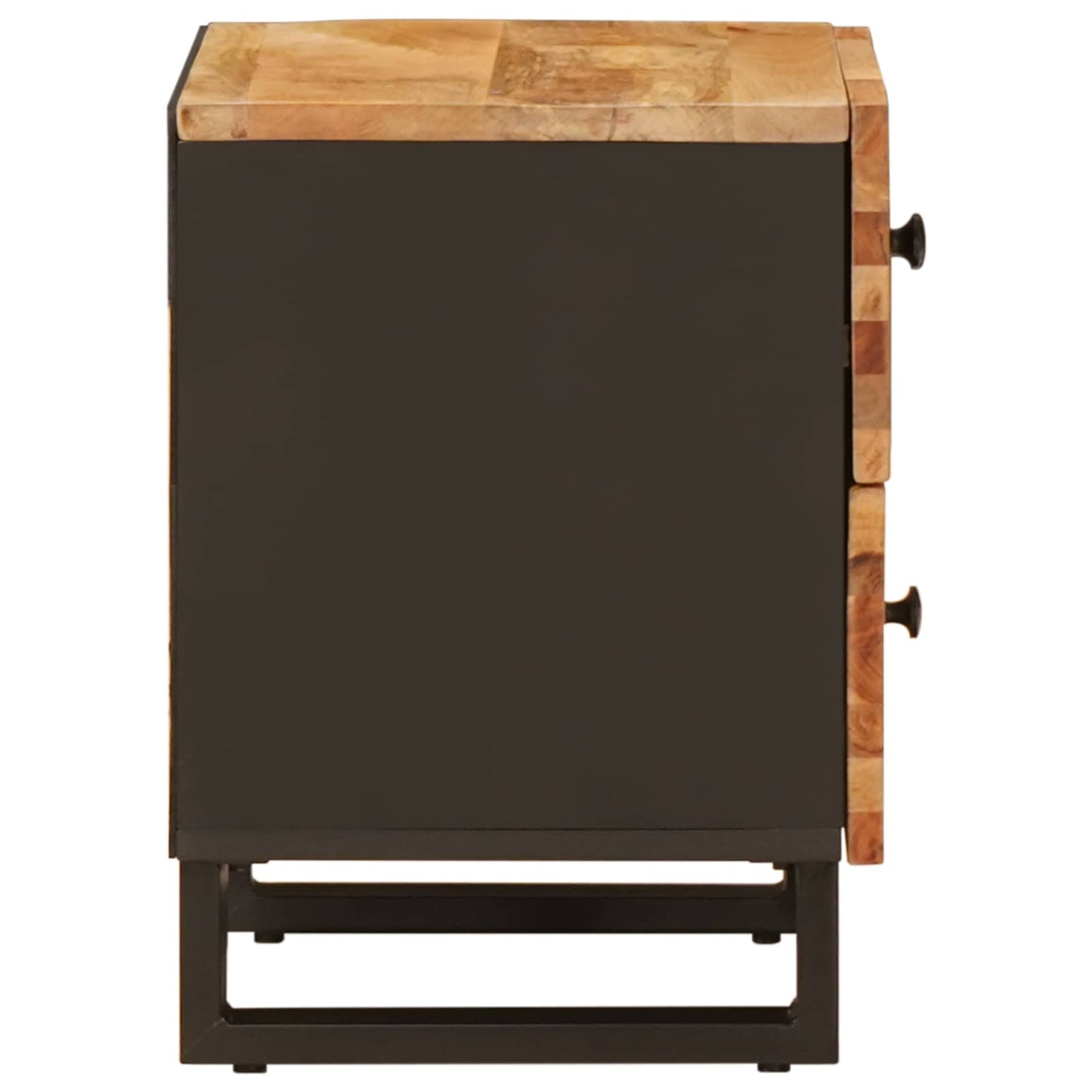 Bedside Cabinet Brown 40 x 33 x 46 cm Solid Mango Wood