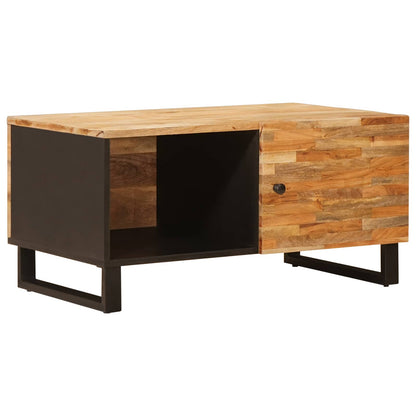 Coffee Table Brown 80 x 50 x 40 cm Solid Mango Wood
