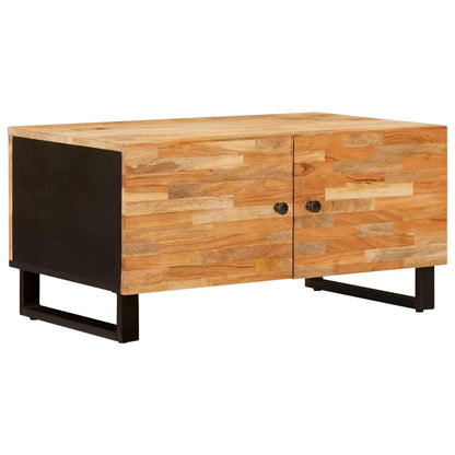 Coffee Table Brown 80 x 50 x 40 cm Solid Mango Wood