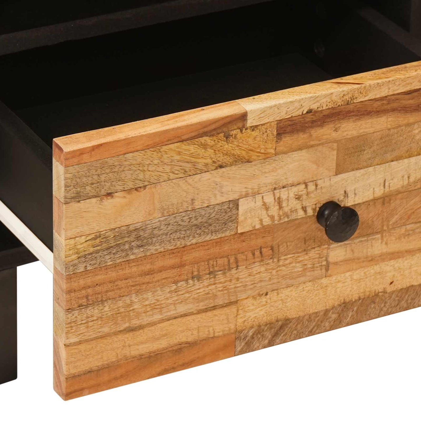 Bed cabinet 2 pcs Brown 40 x 33 x 46 cm Solid Mango Wood