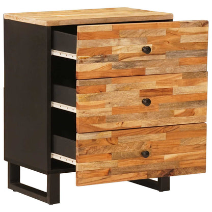 Bed cabinet with Drawer Brown 50 x 33 x 62 cm Solid Mango Wood