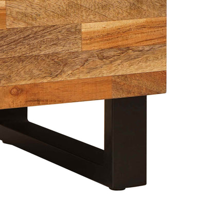 TV Cabinet with Shelf Brown 80 x 33 x 46 cm Solid Mango Wood
