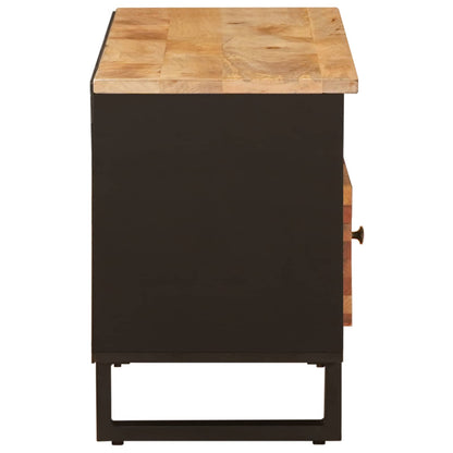 TV Cabinet with Drawer Brown 100 x 33 x 46 cm Solid Mango Wood