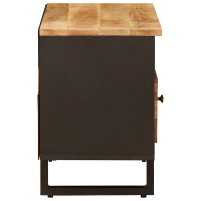 TV Cabinet with Drawer Brown 80 x 33 x 46 cm Solid Mango Wood