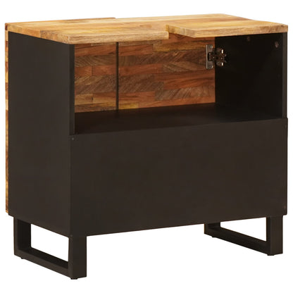 Bathroom Sink Cabinet Natural 62 x 33 x 58 cm Solid Mango Wood