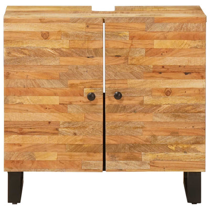 Bathroom Sink Cabinet Natural 62 x 33 x 58 cm Solid Mango Wood