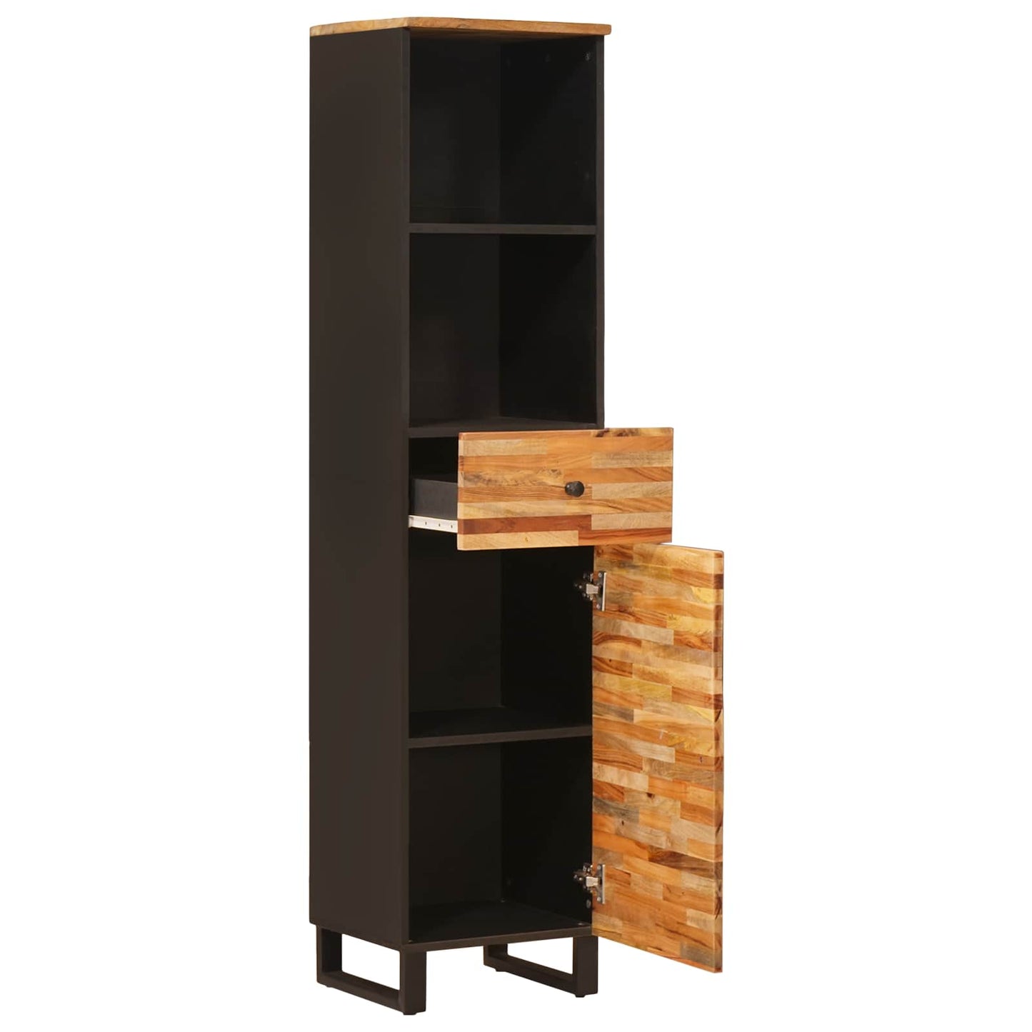 Bathroom Cabinet Artisan Oak 38 x 33 x 160 cm Solid Mango Wood