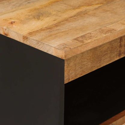 Side Cabinet with Door Brown 60 x 33 x 75 cm Solid Mango Wood