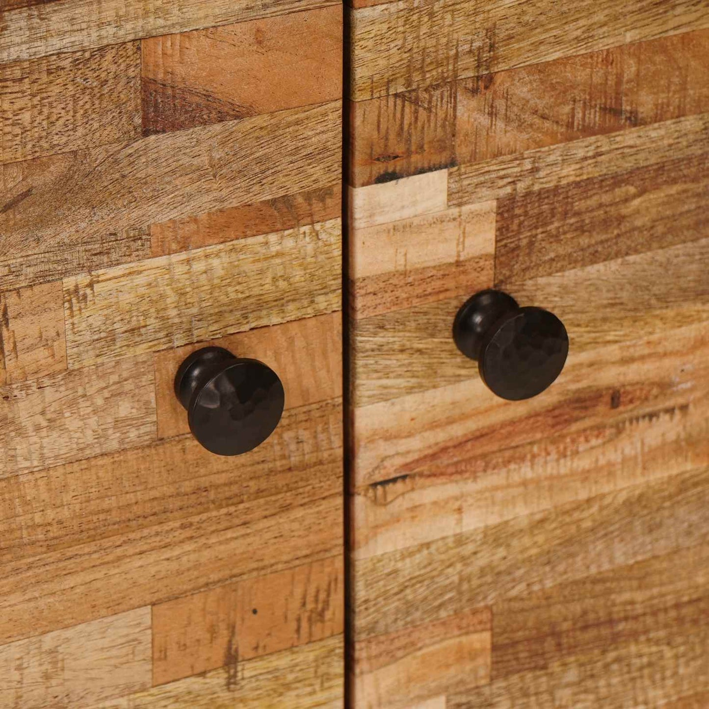 Side Cabinet with Door Brown 60 x 33 x 75 cm Solid Mango Wood