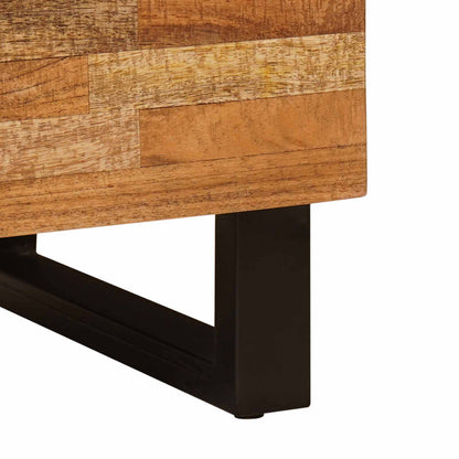 Side Cabinet with Door Brown 60 x 33 x 75 cm Solid Mango Wood