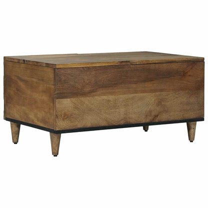 Coffee Table Brown 80 x 50 x 40 cm Solid Mango Wood
