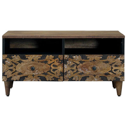 Coffee Table with Drawer Brown 80 x 54 x 40 cm Solid Mango Wood
