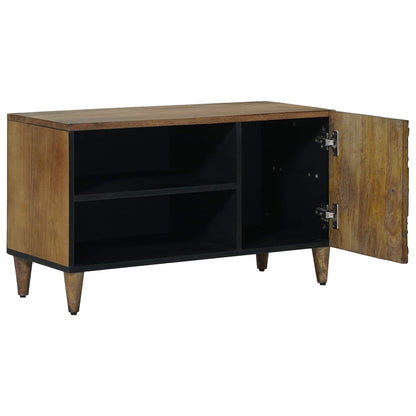 TV Cabinet with Shelf Brown 80 x 31.5 x 46 cm Solid Mango Wood