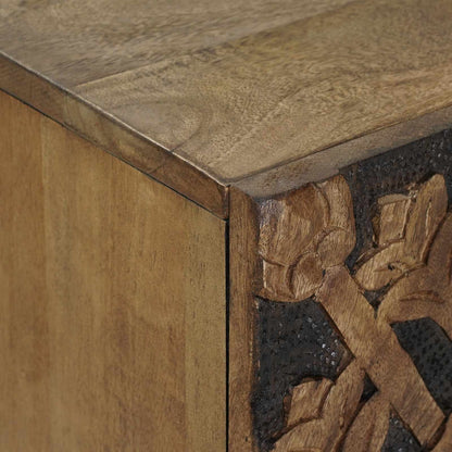 Bathroom Sink Cabinet Brown 62 x 33 x 58 cm Solid Mango Wood
