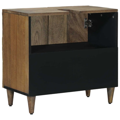 Bathroom Sink Cabinet Brown 62 x 33 x 58 cm Solid Mango Wood