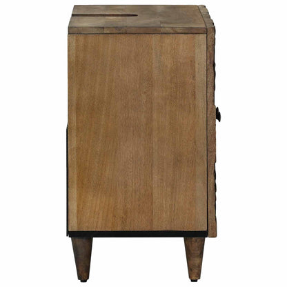Bathroom Sink Cabinet Brown 62 x 33 x 58 cm Solid Mango Wood