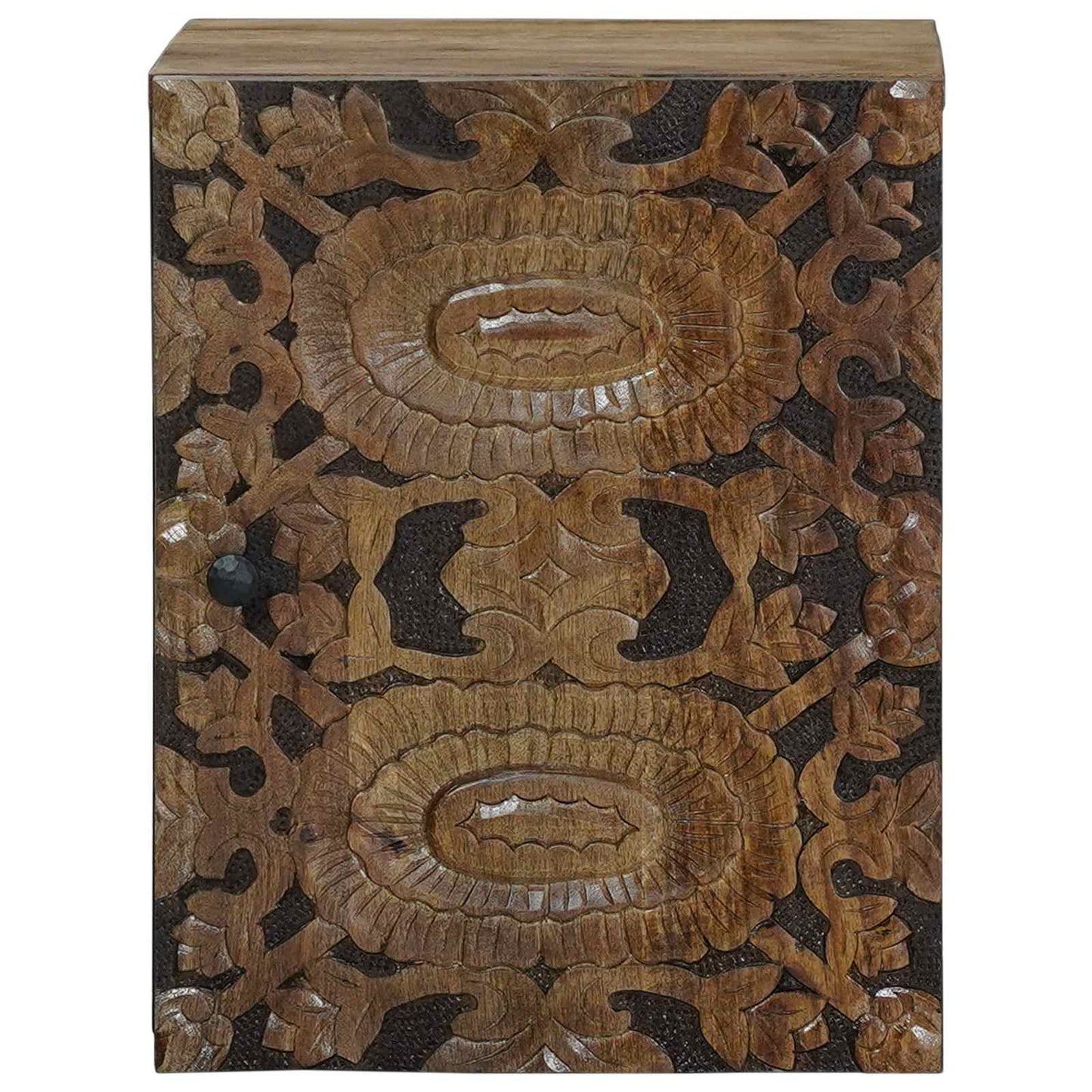 Bathroom Hanging Cabinet with Storage Brown 38 x 33.5 x 48 cm