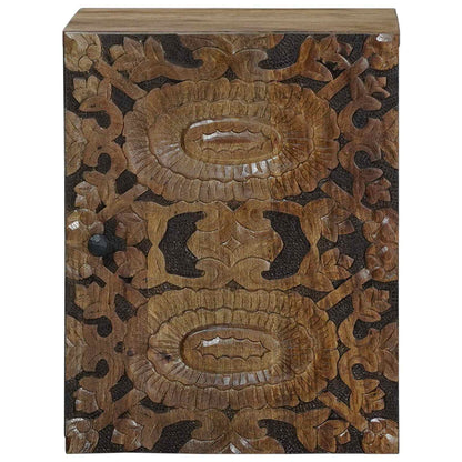 Bathroom Hanging Cabinet with Storage Brown 38 x 33.5 x 48 cm