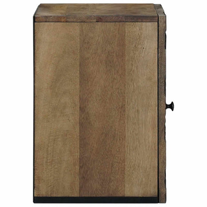 Bathroom Hanging Cabinet with Storage Brown 38 x 33.5 x 48 cm