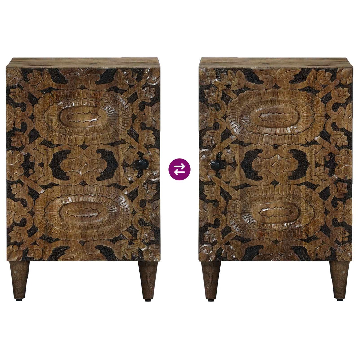 Bathroom Cabinet Brown 38 x 33.5 x 58 cm Solid Mango Wood