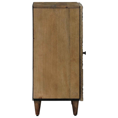 Sideboard with Storage Brown 40 x 33.5 x 75 cm Solid Mango Wood
