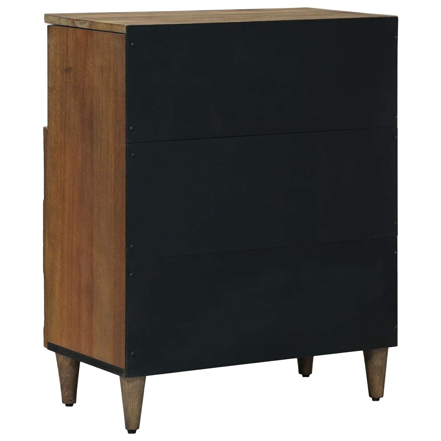 Sideboard with Storage Brown 60 x 33.5 x 75 cm Solid Mango Wood