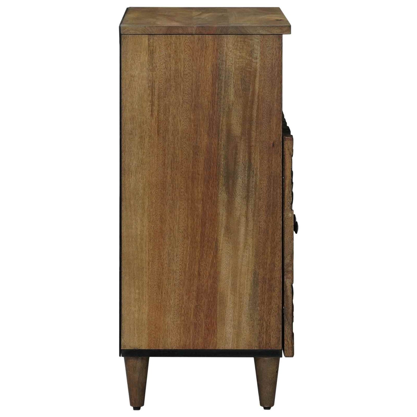 Sideboard with Storage Brown 60 x 33.5 x 75 cm Solid Mango Wood