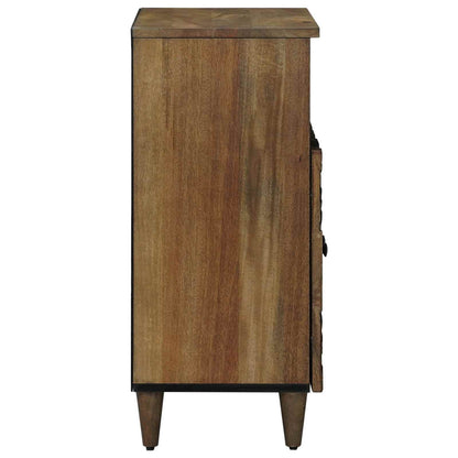 Sideboard with Storage Brown 60 x 33.5 x 75 cm Solid Mango Wood