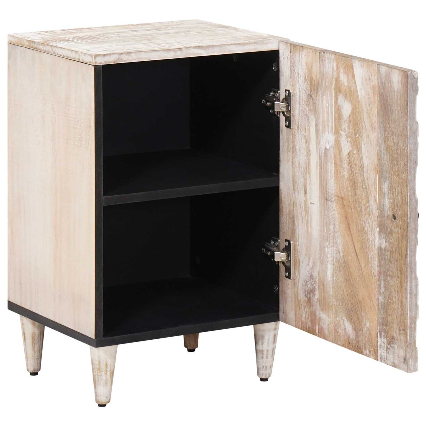 Bathroom Cabinet White 38 x 33.5 x 58 cm Solid Mango Wood