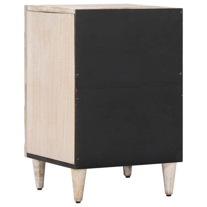 Bathroom Cabinet White 38 x 33.5 x 58 cm Solid Mango Wood