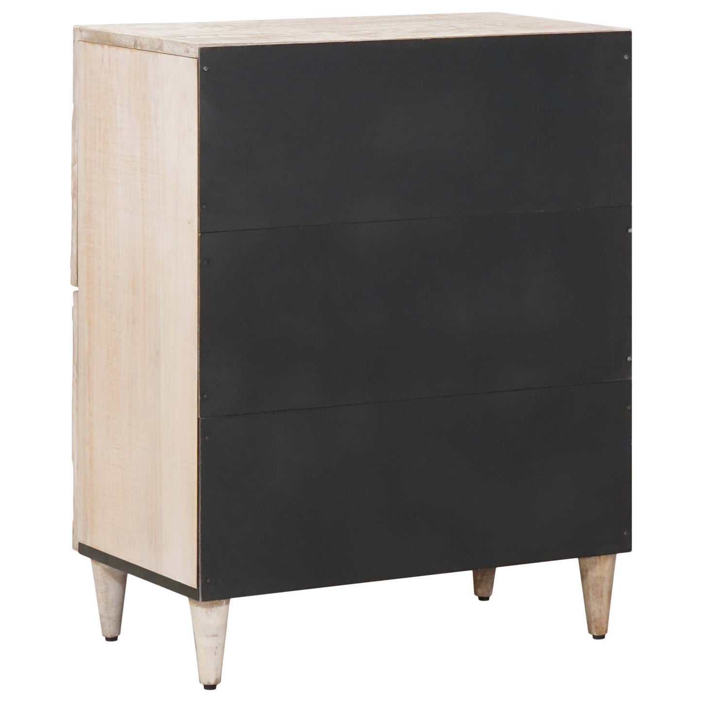 Sideboard with Storage White 60 x 33.5 x 75 cm Solid Mango Wood
