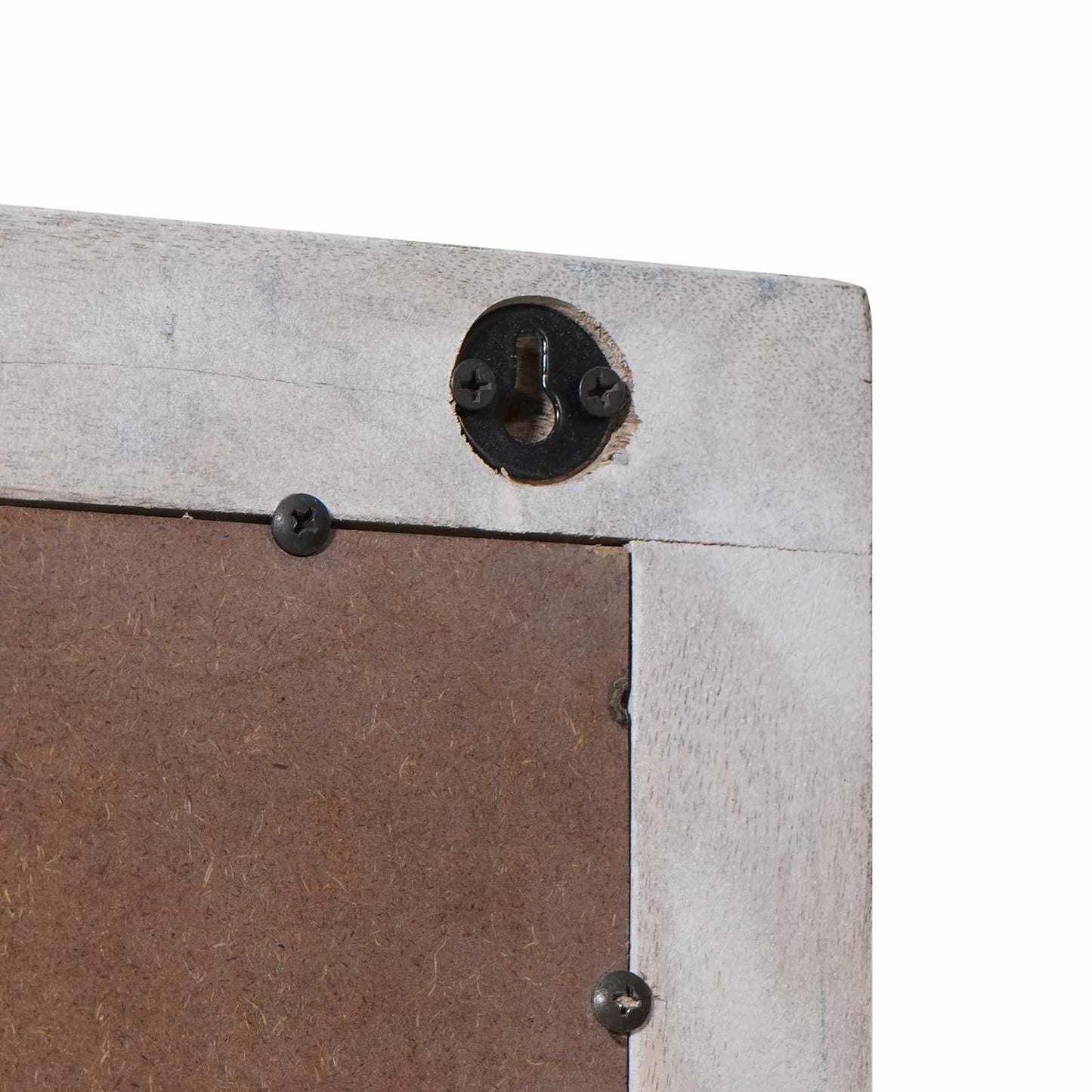 Bathroom Mirror White 50 x 70 x 3 cm Solid Mango Wood