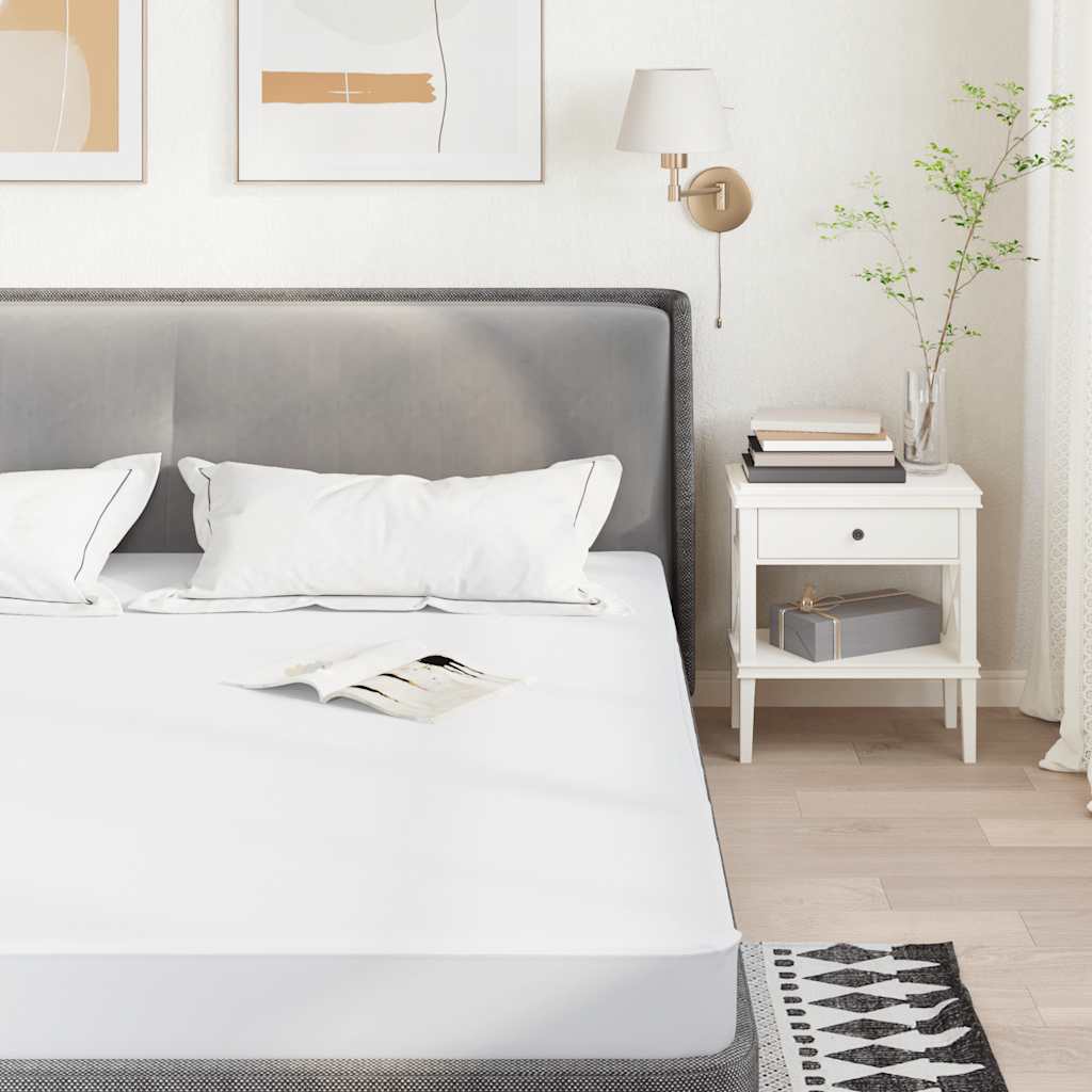 Mattress Protector White 200x200 cm Waterproof