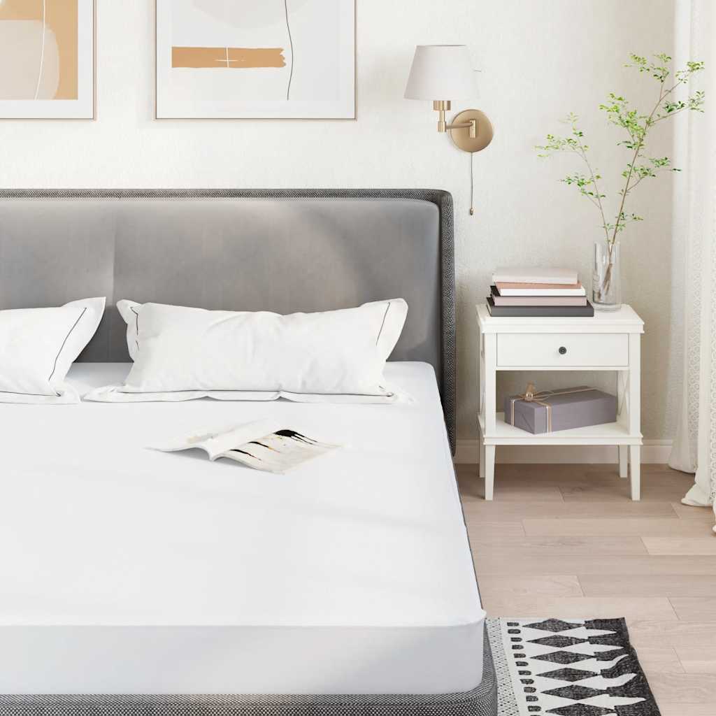 Mattress Protector White 160x220 cm Waterproof