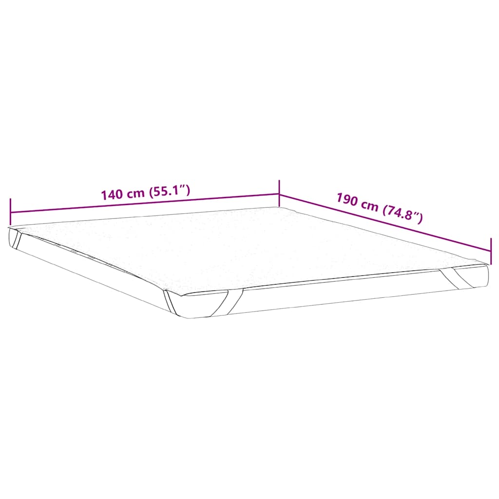 Mattress Protector White 140x190 cm Waterproof