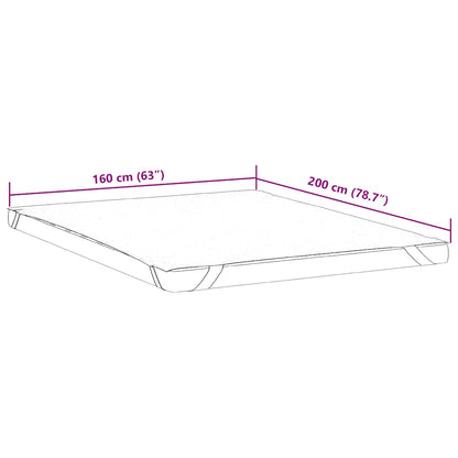 Mattress Protector White 160x200 cm Waterproof