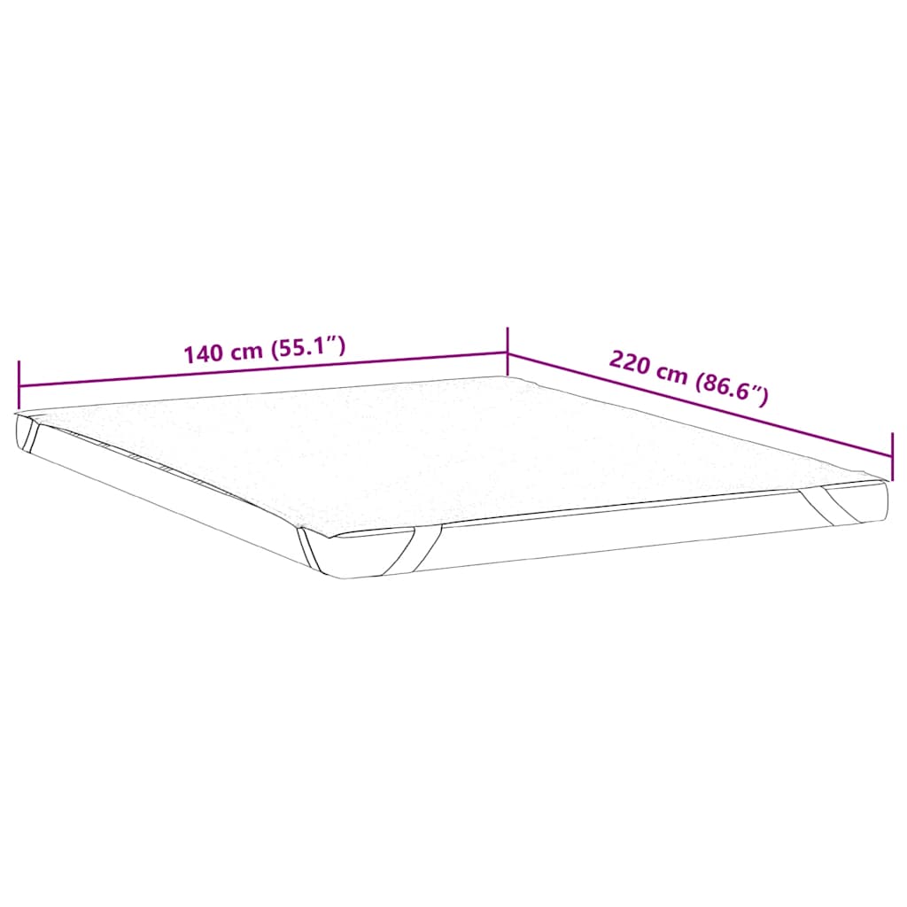 Mattress Protector White 140x220 cm Waterproof