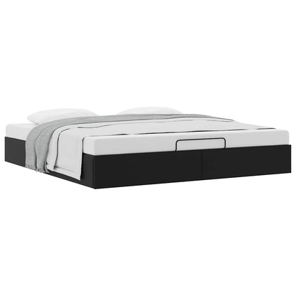 Ottoman Bed Frame without Mattress Black