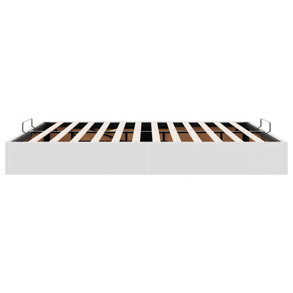 Ottoman Bed Frame without Mattress White Super King Faux Leather