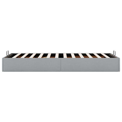 Ottoman Bed Frame without Mattress Light Grey Single Fabric